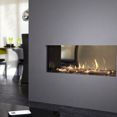 gas fireplace glimpse